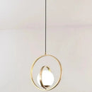 GobekUsa Rotating Gold Ring Pendant Light