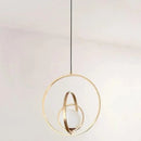GobekUsa Rotating Gold Ring Pendant Light