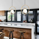 GobekUsa Rotating Gold Ring Pendant Light