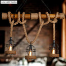 GobekUsa Rustic Bamboo Island Lighting Chandelier in Beige - Linear Bar Fixture