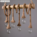GobekUsa Rustic Bamboo Tube Hanging Light with Exposed Bulb – Ideal for Restaurant, Island, and Ceiling