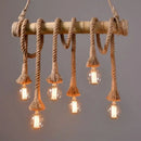 GobekUsa Rustic Bamboo Tube Hanging Light with Exposed Bulb – Ideal for Restaurant, Island, and Ceiling
