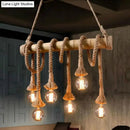 GobekUsa Rustic Bamboo Tube Hanging Light with Exposed Bulb – Ideal for Restaurant, Island, and Ceiling