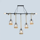 GobekUsa Rustic Iron Birdcage Island Light for Dining Room Ceilings - Suspended Lighting Fixture