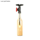GobekUsa Rustic Single Light Semi Flushmount with Glass Shade - Bottle Design