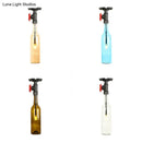 GobekUsa Rustic Single Light Semi Flushmount with Glass Shade - Bottle Design