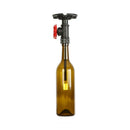 GobekUsa Rustic Single Light Semi Flushmount with Glass Shade - Bottle Design
