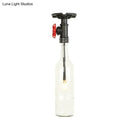 GobekUsa Rustic Single Light Semi Flushmount with Glass Shade - Bottle Design