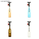 GobekUsa Rustic Single Light Semi Flushmount with Glass Shade - Bottle Design
