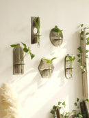 GobekUsa Rustic Wood Wall Vase for Greenery