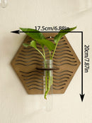 GobekUsa Rustic Wood Wall Vase for Greenery