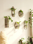 GobekUsa Rustic Wood Wall Vase for Greenery