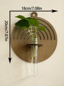 GobekUsa Rustic Wood Wall Vase for Greenery