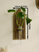 GobekUsa Rustic Wood Wall Vase for Greenery
