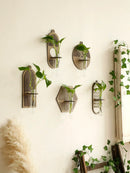 GobekUsa Rustic Wood Wall Vase for Greenery