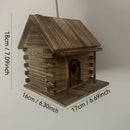 Rustic wooden birdhouse for small birds garden decor by Decorbites
