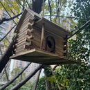 Rustic wooden birdhouse for small birds garden decor by Decorbites