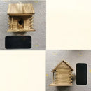 Rustic wooden birdhouse for small birds garden decor by Decorbites