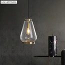 GobekUsa Seeded Glass Pendant Light with Brass Rim - Perfect for Bedrooms