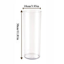 GobekUsa Shatterproof Clear Acrylic Cylinder Vase