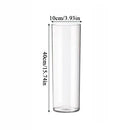 GobekUsa Shatterproof Clear Acrylic Cylinder Vase