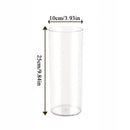 Modern shatterproof clear acrylic cylinder vase dining room decor