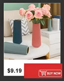 Ribbed shatterproof clear acrylic flower vase for dining room by Decorbites