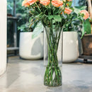 Shatterproof tall transparent acrylic flower vase living room decor by Decorbites