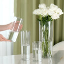Shatterproof tall transparent acrylic flower vase living room decor by Decorbites