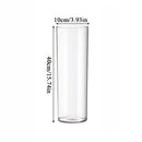 Shatterproof tall transparent acrylic flower vase living room decor by Decorbites