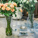 Shatterproof tall transparent acrylic flower vase living room decor by Decorbites