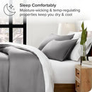 GobekUsa Silky Cooling Duvet Cover Set, 3pcs Full/Queen/King