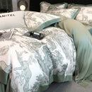 GobekUsa Silky Eucalyptus Fiber Bedding Set - Forest Leopard