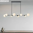 GobekUsa Simplicity Opal Glass Molecular Island Suspension Light for Dining Rooms