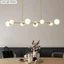 GobekUsa Simplicity Opal Glass Molecular Island Suspension Light for Dining Rooms
