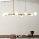 GobekUsa Simplicity Opal Glass Molecular Island Suspension Light for Dining Rooms