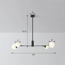 GobekUsa Simplicity Opal Glass Molecular Island Suspension Light for Dining Rooms
