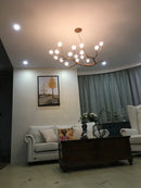 GobekUsa Simulation Iron Tree Branch Bubble Chandelier
