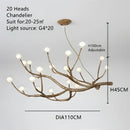 GobekUsa Simulation Iron Tree Branch Bubble Chandelier