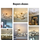 GobekUsa Simulation Iron Tree Branch Bubble Chandelier