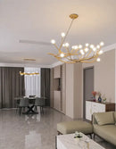 GobekUsa Simulation Iron Tree Branch Bubble Chandelier