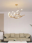GobekUsa Simulation Iron Tree Branch Bubble Chandelier