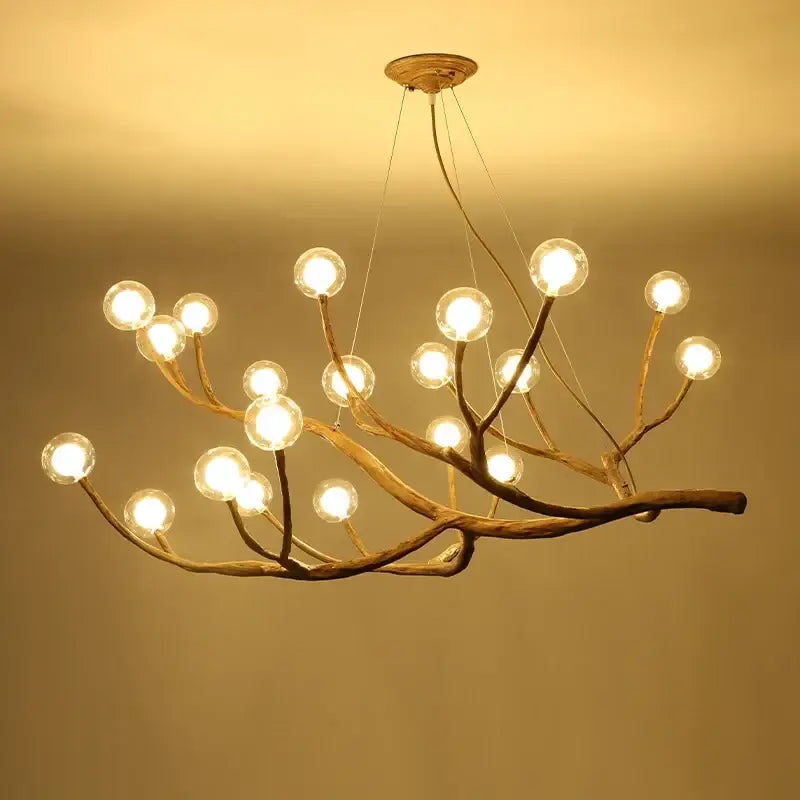 GobekUsa Simulation Iron Tree Branch Bubble Chandelier, photo 14 of 24