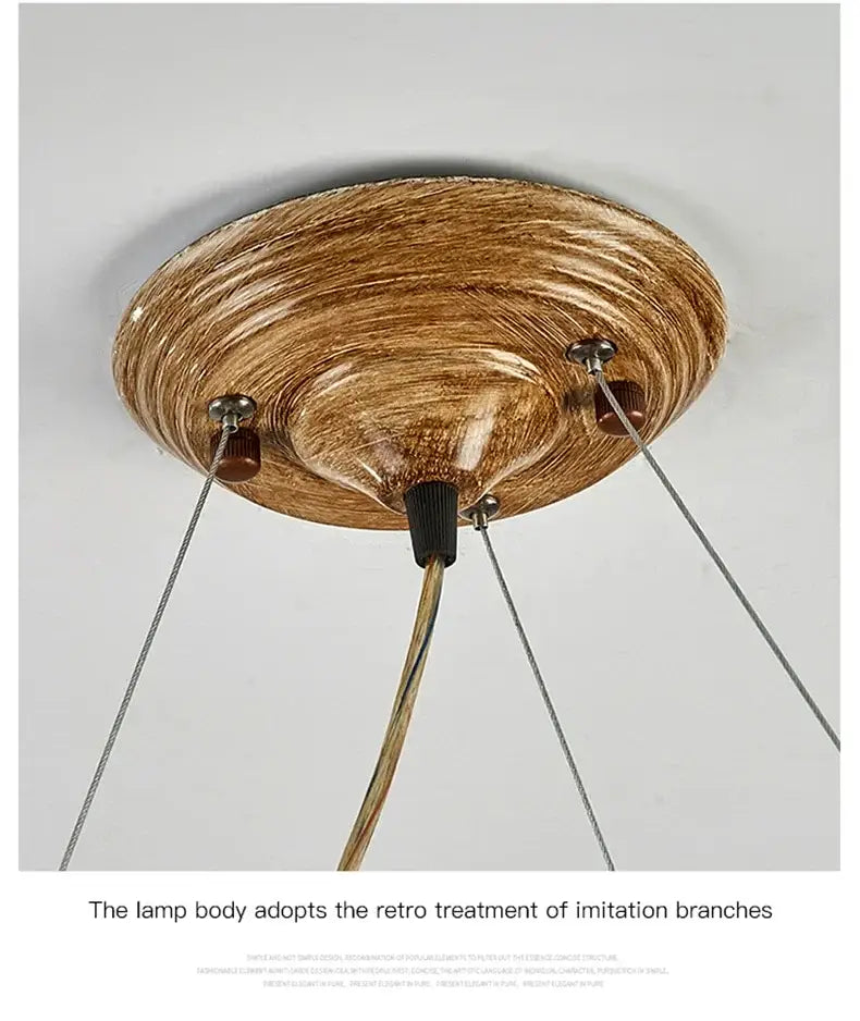 GobekUsa Simulation Iron Tree Branch Bubble Chandelier, photo 11 of 24