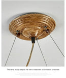 GobekUsa Simulation Iron Tree Branch Bubble Chandelier