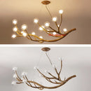 GobekUsa Simulation Iron Tree Branch Bubble Chandelier