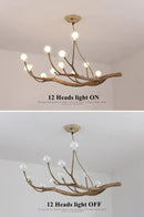 GobekUsa Simulation Iron Tree Branch Bubble Chandelier