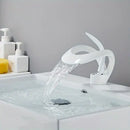 GobekUsa Single Handle Waterfall Bathroom Sink Faucet
