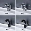 Modern chrome & matte black single lever water purifier kitchen faucet by Decorbites
