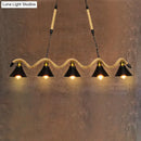 GobekUsa Sleek Black Spiral Rope Pendant Light Fixture with Loft Style Bar Island Lamp and Cone Shade